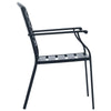 Brokky Stackable Garden Chair Set 5 pcs Anthracite -coated Steel,Garden Y3M2