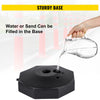 VEVOR 4pcs Safety Barrier Security Stanchion Plastic Post Base Kit w/ 32ft Chain