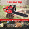 52CC Gas Chainsaw Gasoline Powered Chain Saw 2 Cycle Engine Cutting 20'' Bar