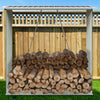 Extra Large Metal Log Store Wood Firewood Holder Garden Storage Log Shed Shelter