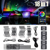 18 in 1 Full LED Bead Symphony Dream Car Interior Ambient Lighting Light Bulbs