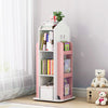 360° Rotary Bookshelf 4 Tier Display Castle Rack Standing Bookcase Storage Shelf