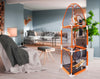 Cat Playhouse 3 in 1 3 Levels Outdoor Hexagon Tunnel Pop Up Folding Enclosure