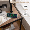 Floor Lamp Bedside Nightstand End Table Lamp W/ End Table and USB Charging Ports
