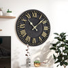 GARDEN ROMAN WALL CLOCK LARGE INDOOR OUTDOOR BIG ROMAN NUMERALS RESIN WATERPROOF