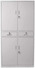 Filing Cabinet Steel Lockable Storage Cupboard Shelves Drawers Office Grey