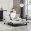 Click Clack 2 Seater Sofa Bed for Living Room, Guest Room, Light Grey