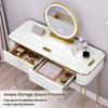 Dressing Table with LED Mirror 2 Drawers Vanity Table Bedroom Makeup Desk White