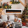 LED Fireplace Media Wall Fire Wall Mounted Standing Electric Heater 60inch