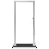 Outdoor Shower with Tray WPC Stainless Steel vidaXL