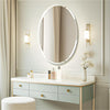 LUVODI High Definition Frameless Oval Wall Mirror for Bathroom/Vanity Bevel Edge