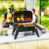 Folding Charcoal Barbecue Grill, BBQ for Camping, Red