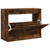 Shoe Cabinet Smoked Oak 80x34x63 cm Engineered Wood