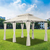 Mondeer 3x4m Garden Gazebo Heavy Duty Garden Marquee Party Camping Tent Canopy