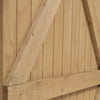 Wooden Garden Gate Arch Top Pedestrian Pressure Treated Solid Pine Door Gates UK