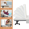 Portable Folding Guest Bed Adjustable Single Sleeper Bed w/ Mattress & Wheels