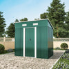 4X6ft Metal Shed Garden Storage Waterproof Tool Shed with Base Utility Container
