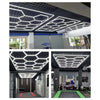 14 Hexagon LED Lighting with Border Car Detail Garage Workshop Retail Lighting