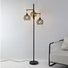 Modern Black Floor Lamp 3 Head Tree Design Stem Large Living Room Light Lighting