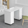 Manicure Nail Table Movable Nail Station Desk with Casters for Nails Art Beauty