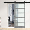 Sliding Barn Door Closet for Single Wood Door 6-7FT / Door with Track Kit Use