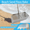 Beach Sand Rake, Beach Foldable Tooth Stainless Steel Sand Sifter +Foldable Pail