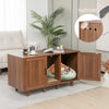 Large Cat Litter Box Enclosure Furniture Wooden Kitty Washroom Hidden Washroom