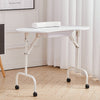 Foldable Wheeled Manicure Nail Table Beauty Salon Portable Technician Work Desk
