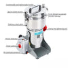 High Speed Electric Grain Grinder 1800W 800g Cereal Mill Flour Powder Machine UK