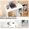 Small Computer Desk 80cm Home Office Desk Study Writing Desk w/2 Compartments
