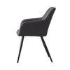 2× Kitchen Dining Chairs Velvet Faux Leather Fabric Padded Home Office Chair set