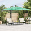 Garden Parasol with Steel Green 246x246x230 A6S7
