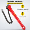 VEVOR 36" Pipe Chain Wrench, Steel Ratcheting Wrench 30" Chain 7.5" Capacity