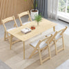 Set of 2 Dining Chairs Foldable Kitchen Chair Portable Wood Kitchen Chair