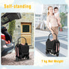 One-hand Folding Infant Carriage Lightweight Infant Stroller Gift-Pink