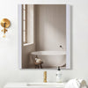 Bathroom Mirror with 3-Colors LED Lights Touch Control Wall Mounted Anti-frog
