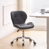 Adjustable Cushioned Computer Desk Office Chair Chrome Legs Lift Swivel Chairs