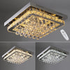 40/50cm Flush Mount Modern Square Ceiling Chandelier Crystal Light Lamp Pendant