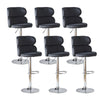 Set of 2/4/6 Velvet Bar Stools for Breakfast Kitchen Comtemporary Barstool Chair
