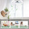 LED Ceiling Fan Light Dimmable Living Room Chandelier Lamp With Remote Control
