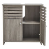 Grey Bathroom Under Sink Cabinet Basin Storage Cupboard Vanity Unit Furniture