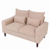 Panana 2 Seats Loveseat Couch Sofa Ottoman Upholstered Furniture for Small Space