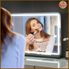 80X55CM LED Vanity Mirror Light Dressing Table Hollywood Make Up Mirror W/ USB