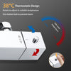 Bathroom Thermostatic Mixer Shower Set - Dual Square Head Exposed Chrome