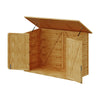 Triple Wheelie Bin Storage Wooden Garbage Bin Shed Outdoor Garden Store Cover