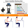 Mobile Sit to Stand Desk Home Adjustable Rolling Laptop Standing Desk