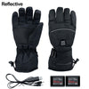 4000mAh Electric USB Heated Gloves Rechargeable Touch Screen Men Motorcycle Gear