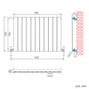Horizontal Vertical Radiator Flat Panel Oval Column Heating Rad 1800/1600/600