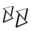 2x Industrial Steel Metal Table Legs Triangle Frame for Dining/Bench/Office/Desk