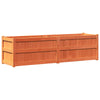 Camerina Garden Planter Wax Brown 180x50x50 Solid Wood Pine,Garden B0W2